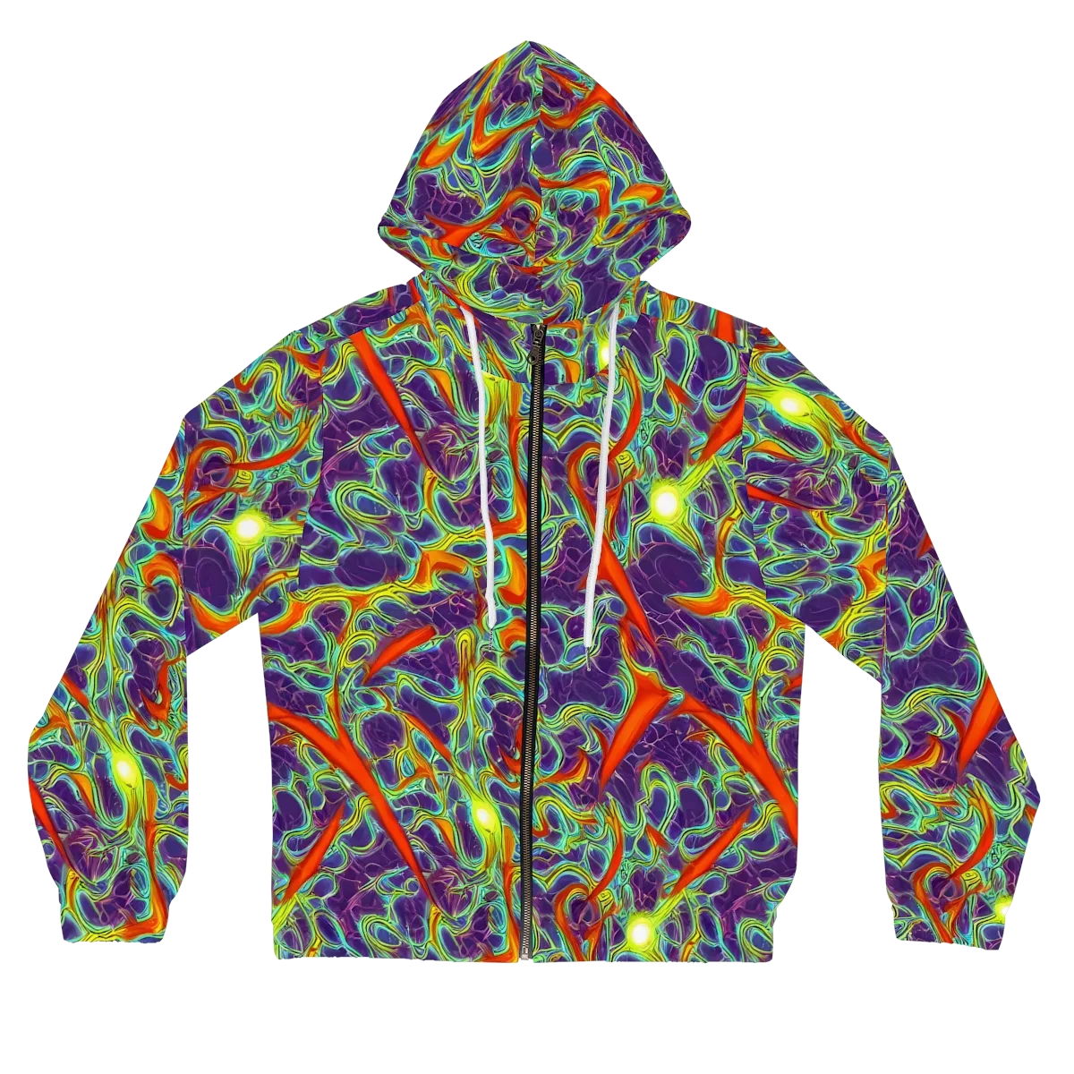 Plasma Maze on Women's Full-Zip Hoodie — Front