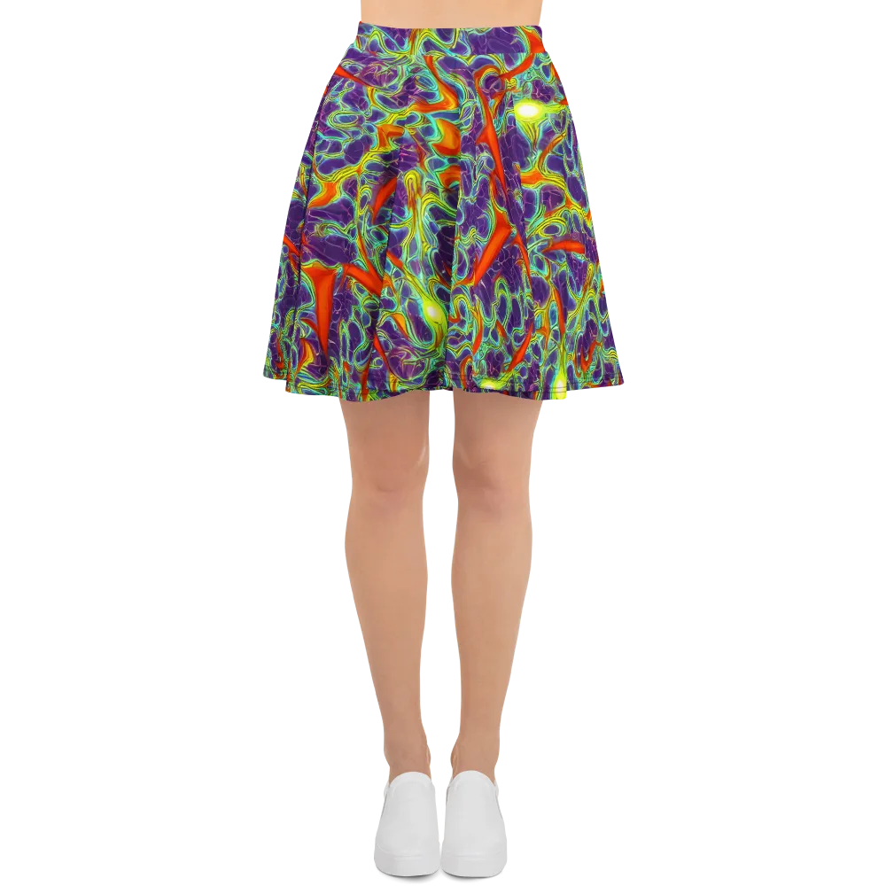 Plasma Maze on Skater Skirt — Front