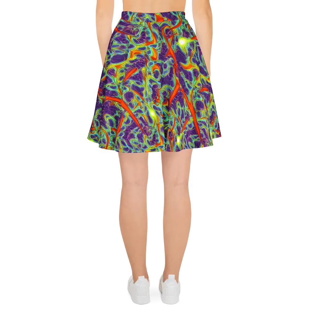 Plasma Maze on Skater Skirt — Back