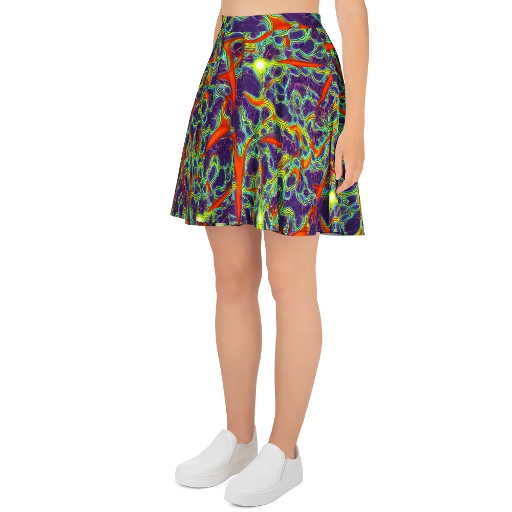 Plasma Maze on Skater Skirt — Left