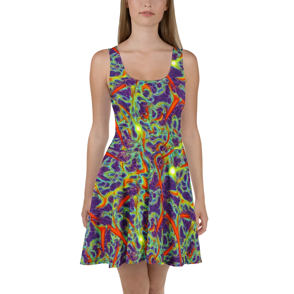 Plasma Maze on Skater Dress — Front