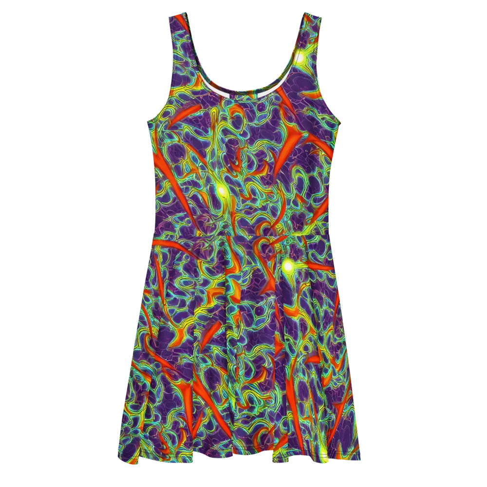 Plasma Maze on Skater Dress — Front