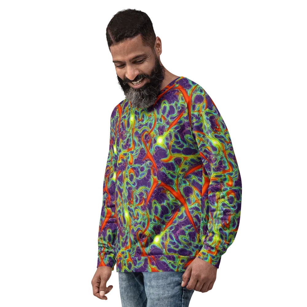 Plasma Maze on Sweatshirt — Left Front