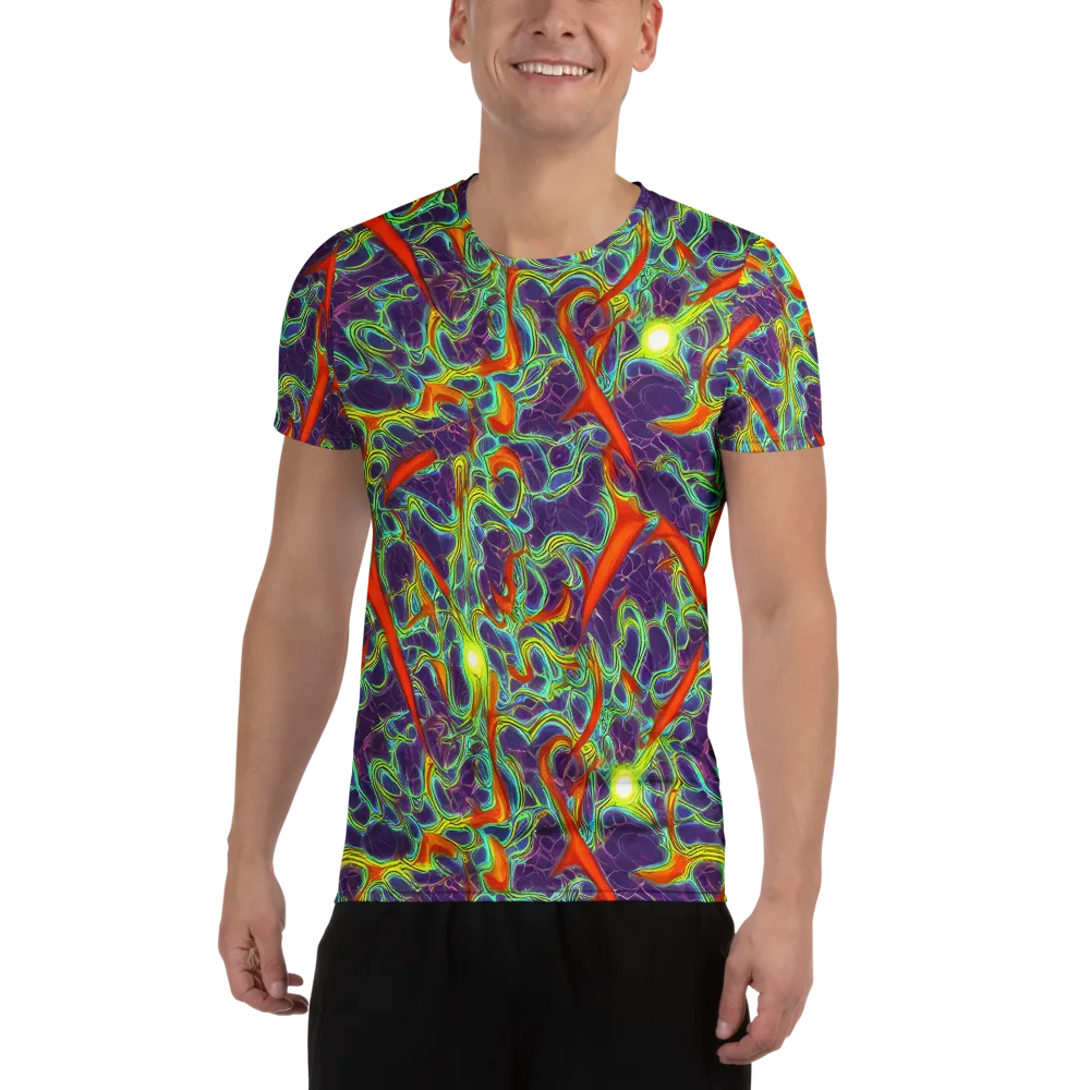 Plasma Maze on Men's Athletic T-Shirt — Front