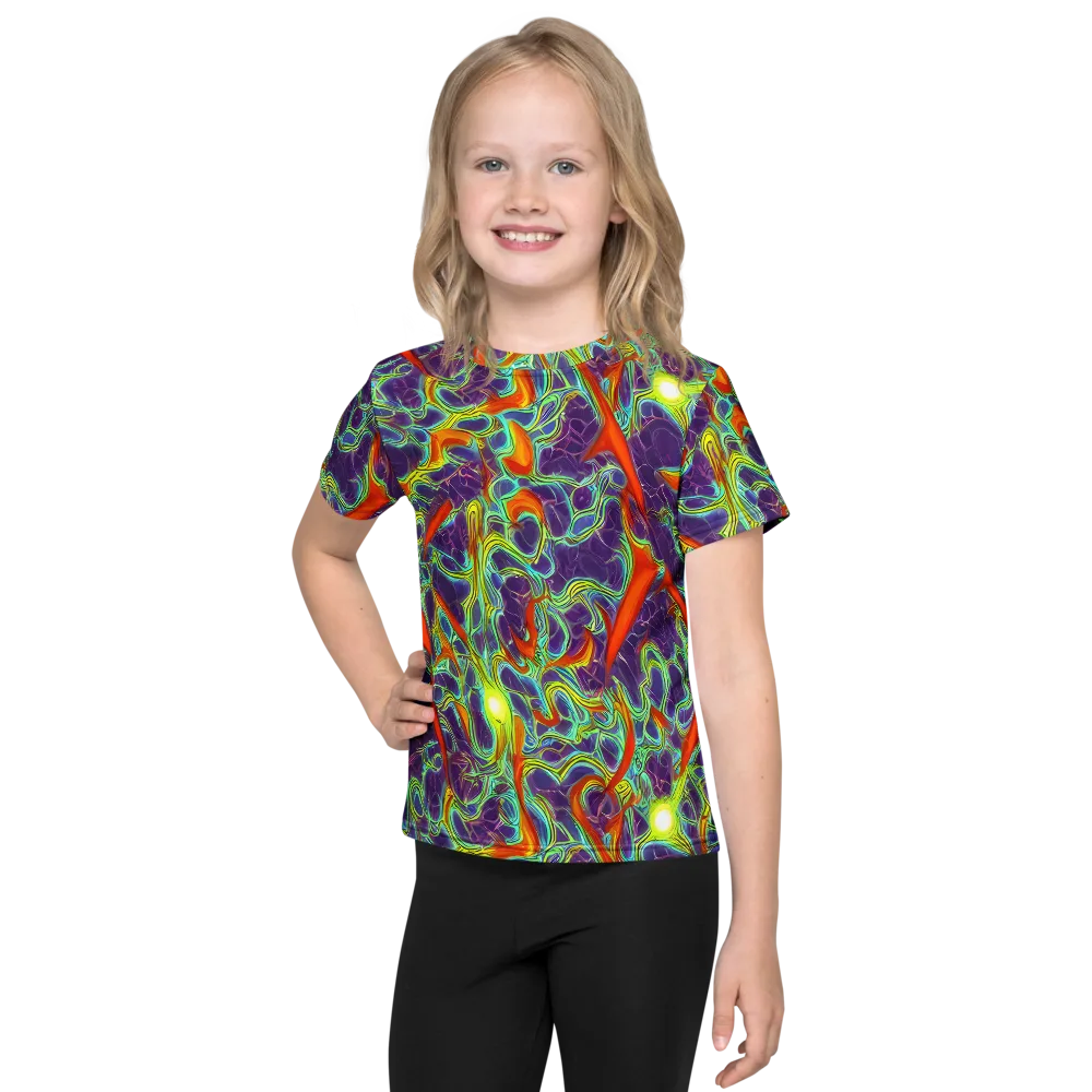 Plasma Maze on Kids Crew Neck T-Shirt — Front