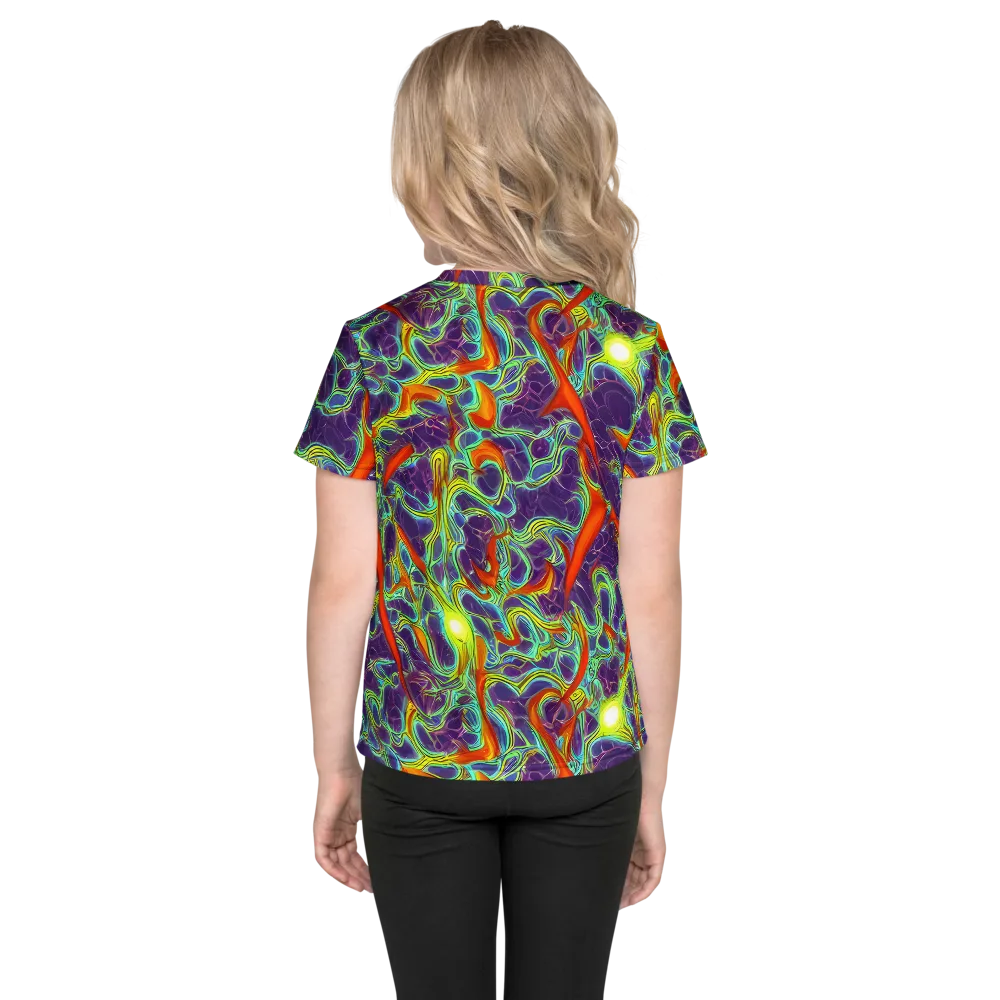 Plasma Maze on Kids Crew Neck T-Shirt — Back