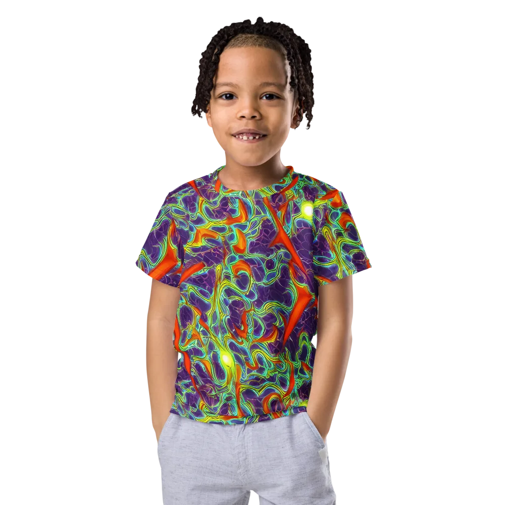 Plasma Maze on Kids Crew Neck T-Shirt — Front