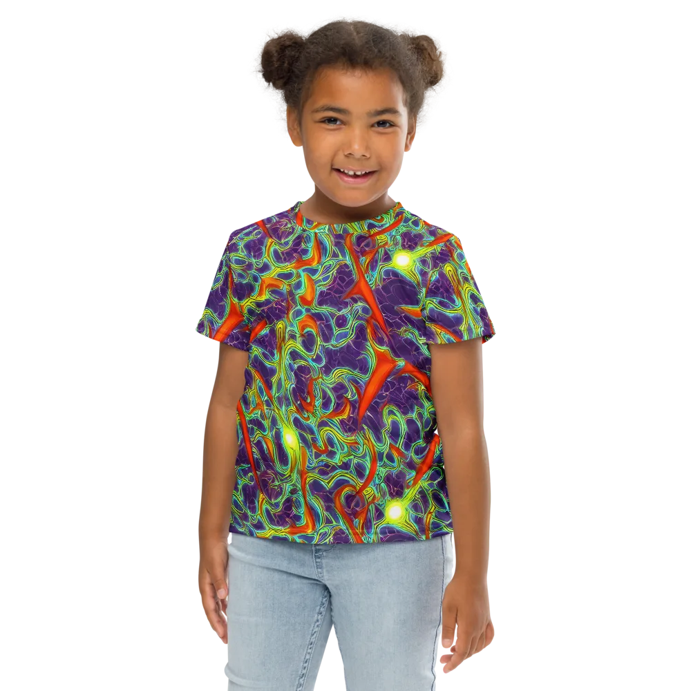 Plasma Maze on Kids Crew Neck T-Shirt — Front