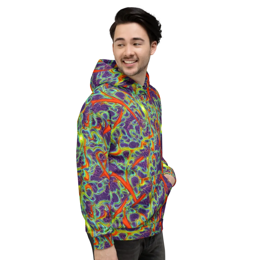 Plasma Maze on Hoodie — Right