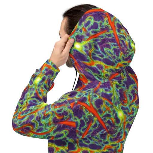Plasma Maze on a Hoodie
