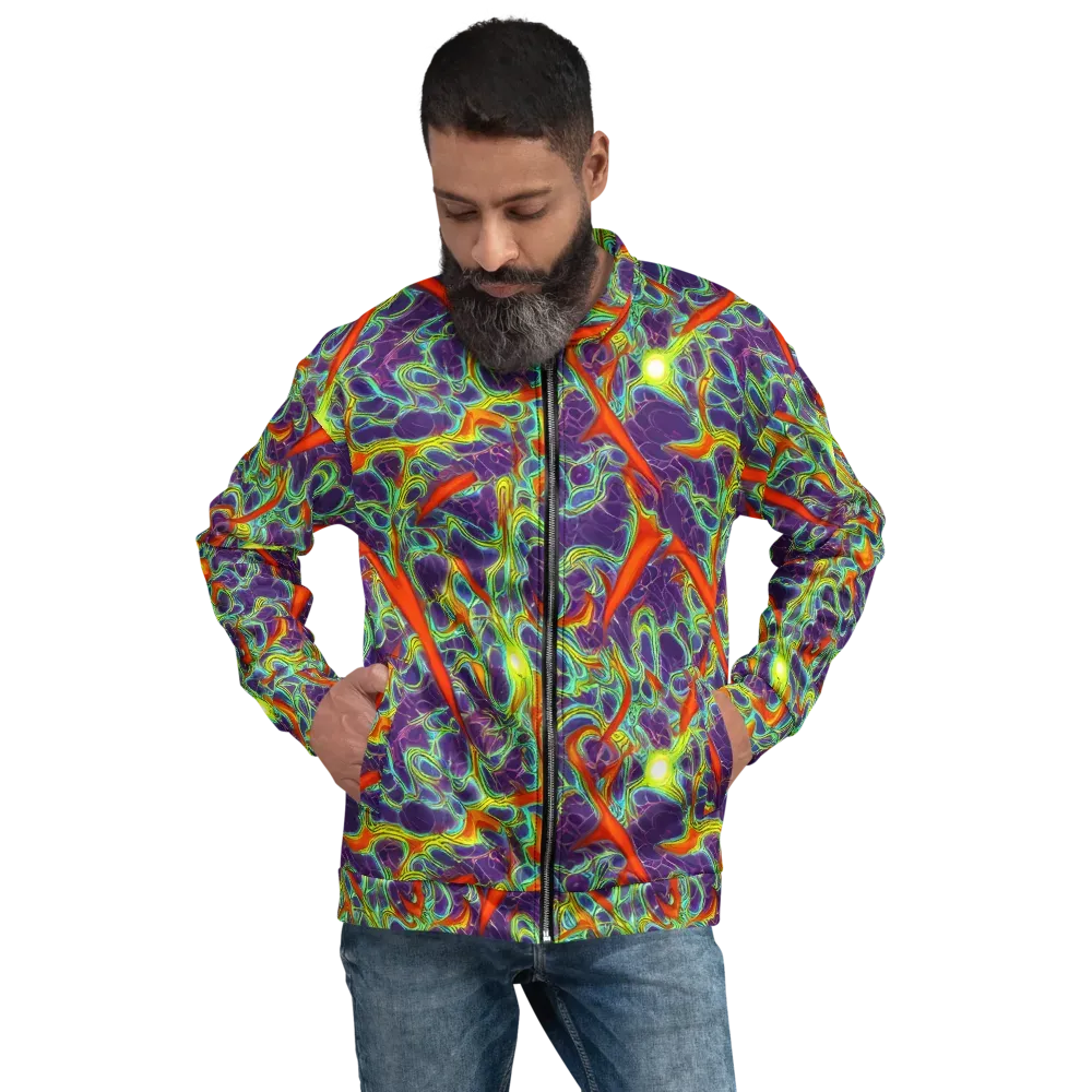 Plasma Maze on Bomber Jacket — Front