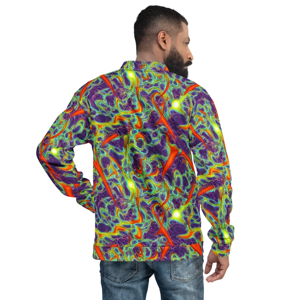 Plasma Maze on Bomber Jacket — Back