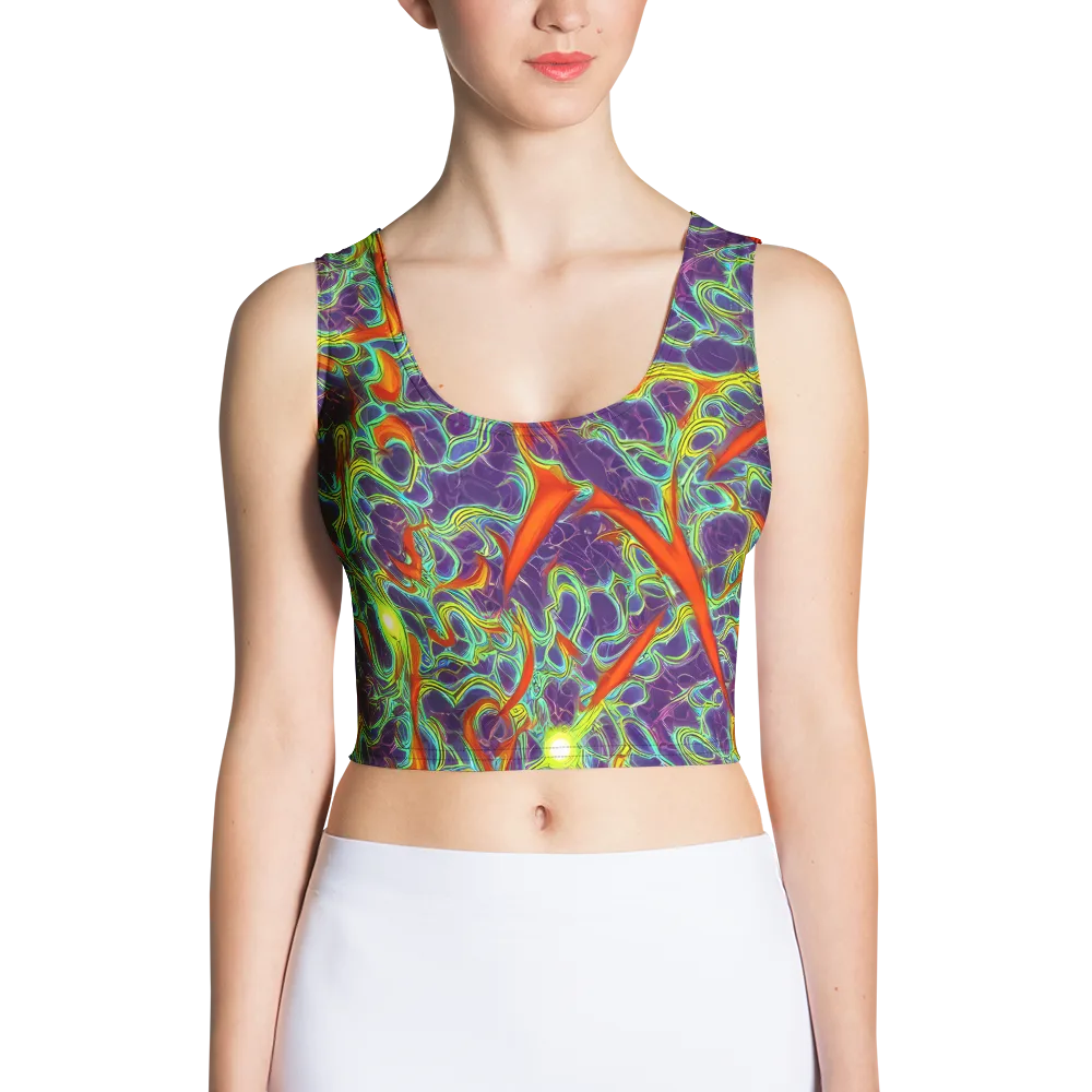 Plasma Maze on Crop Top — Front