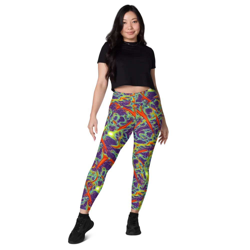 Plasma Maze on Leggings with Pockets — Front
