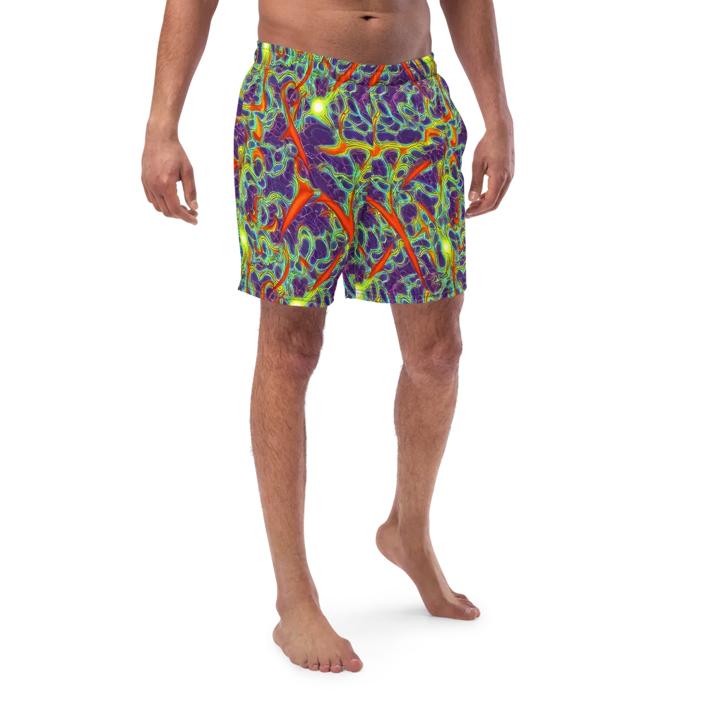 Plasma Maze on Swim Trunks — Front