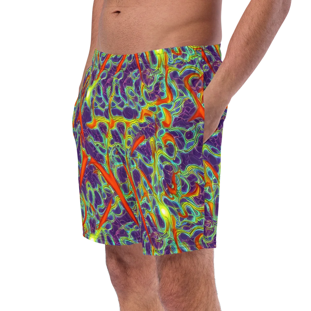 Plasma Maze on Swim Trunks — Left Front