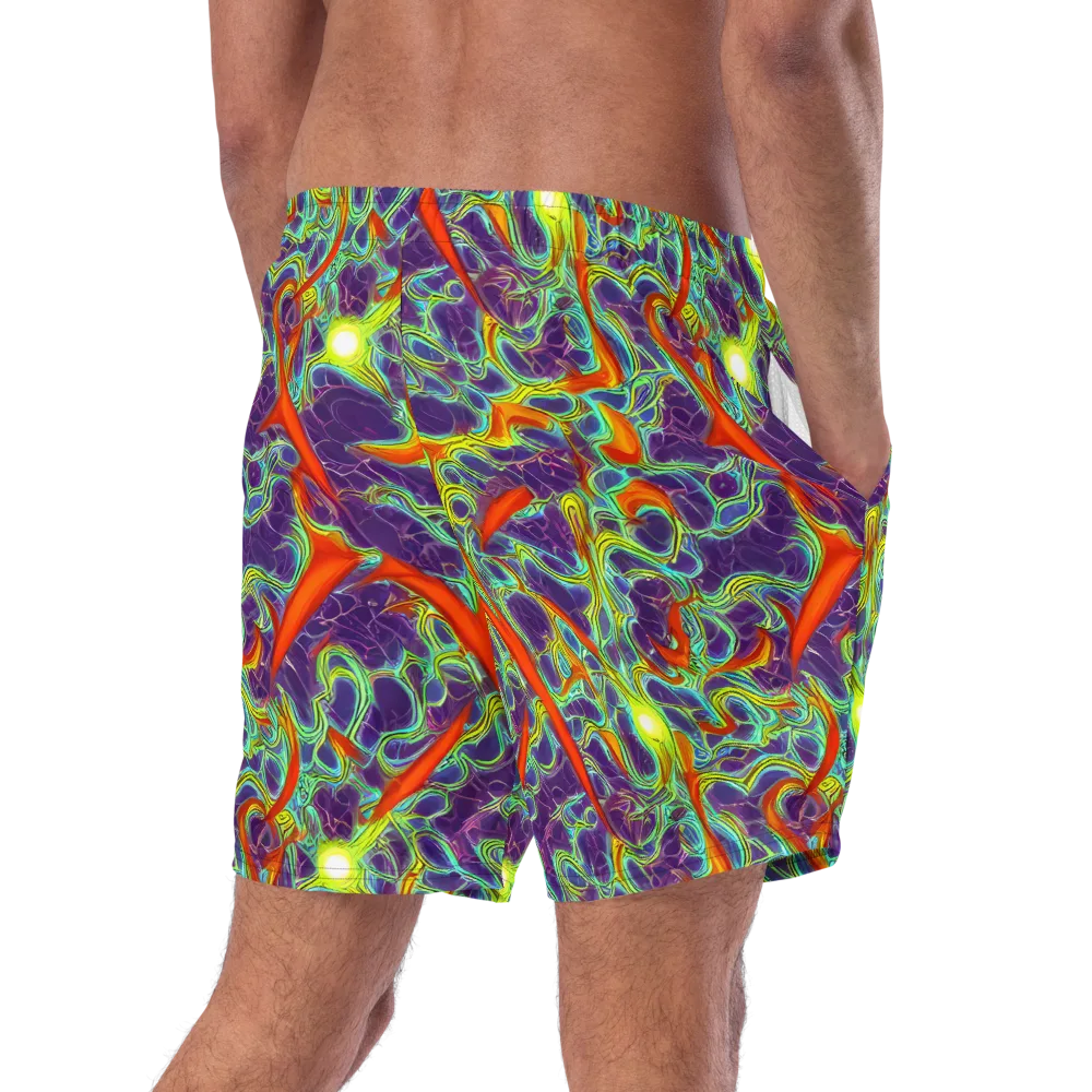 Plasma Maze on Swim Trunks — Right Back