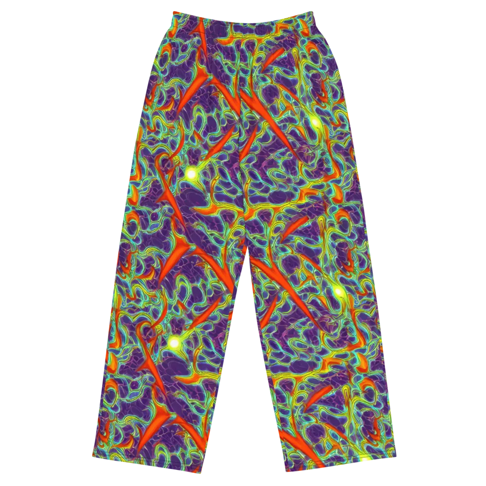Plasma Maze on Wide-Leg Pants — Front