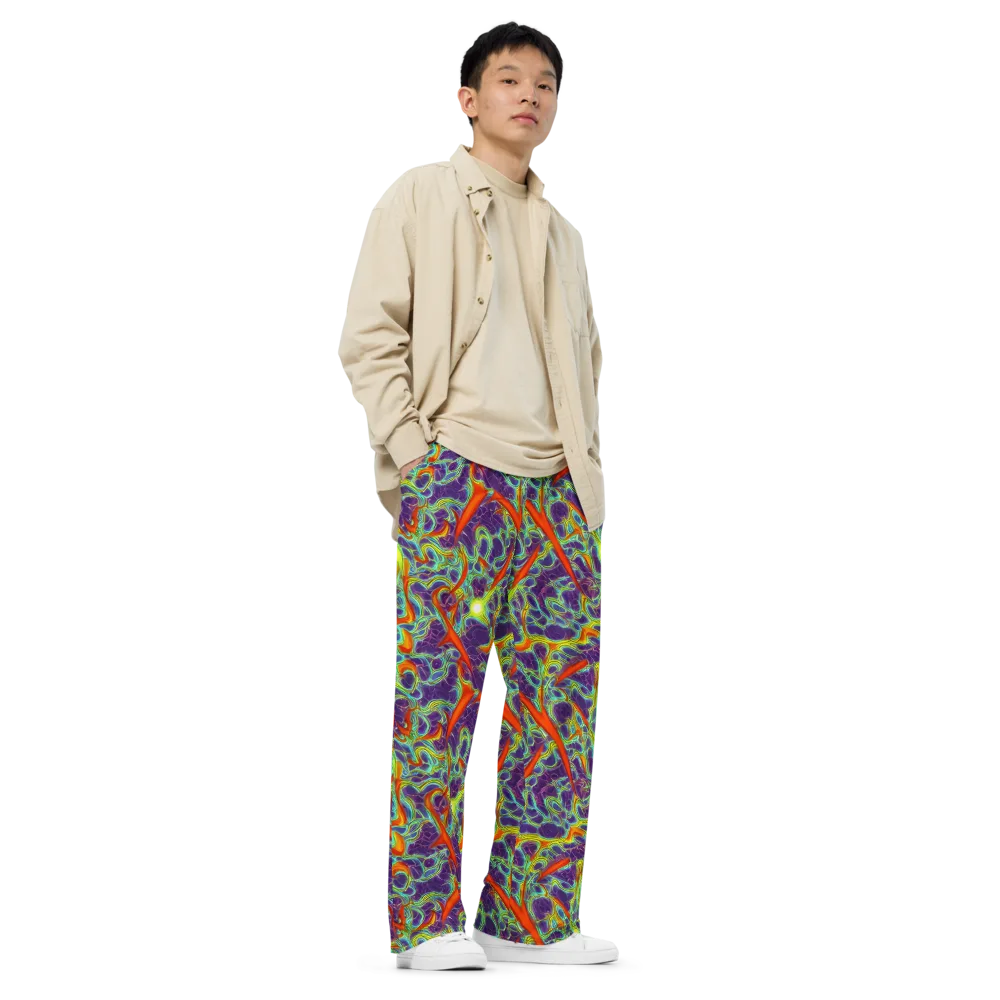 Plasma Maze on Wide-Leg Pants — Right Front