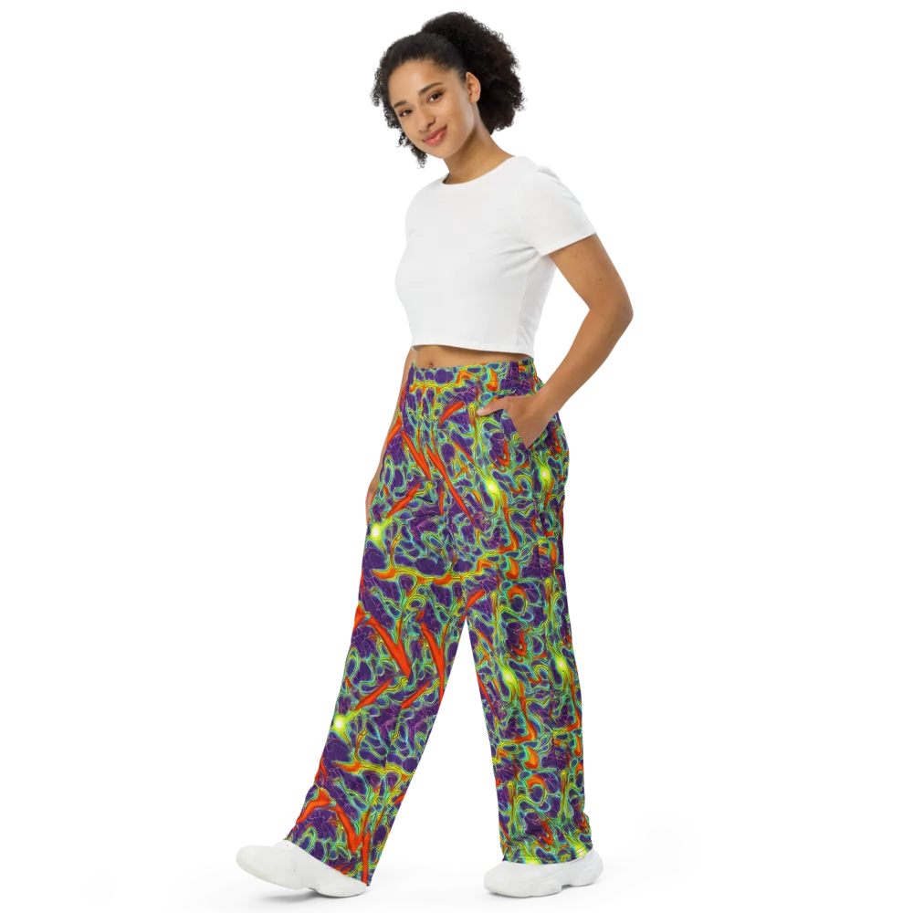 Plasma Maze on Wide-Leg Pants — Left Front