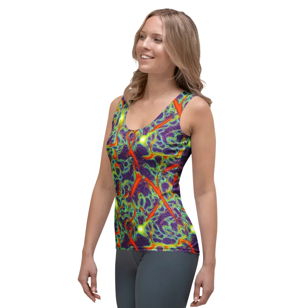 Plasma Maze on Women's Tank Top — Left Front
