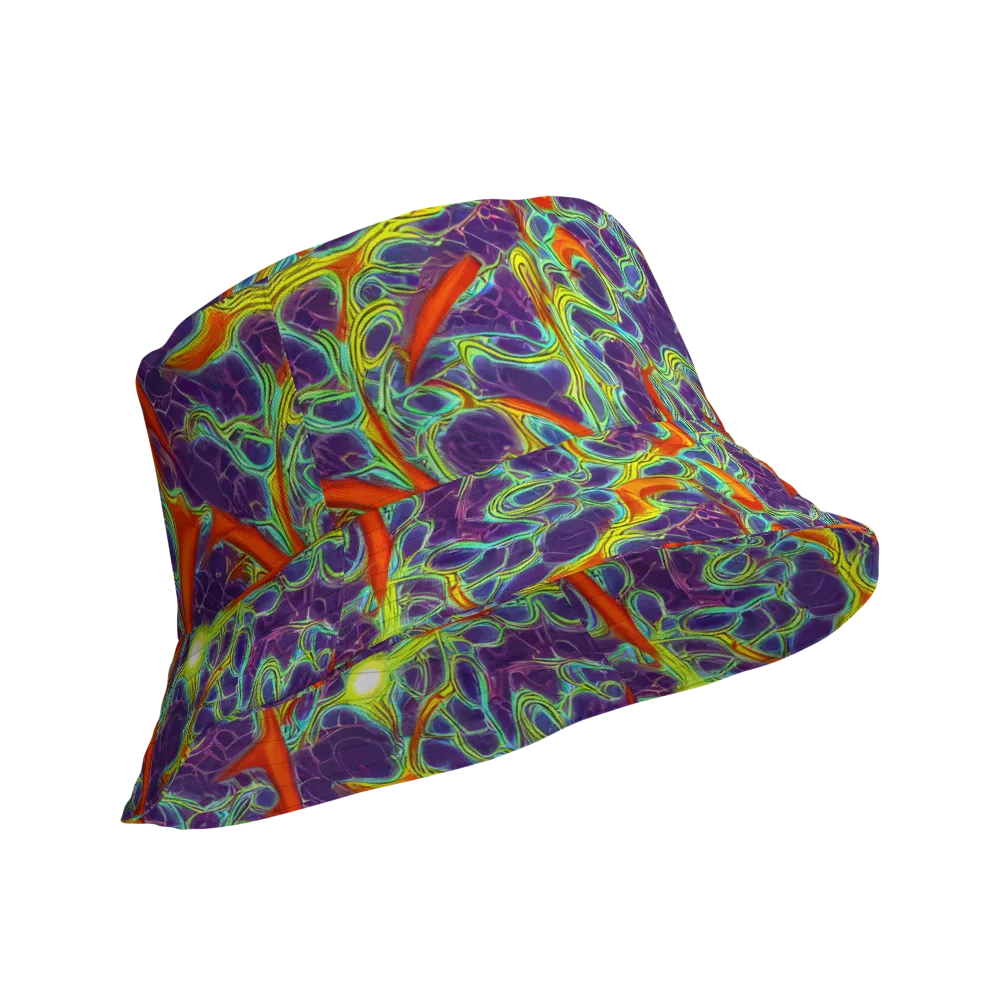 Plasma Maze on Reversible Bucket Hat — Product details Outside