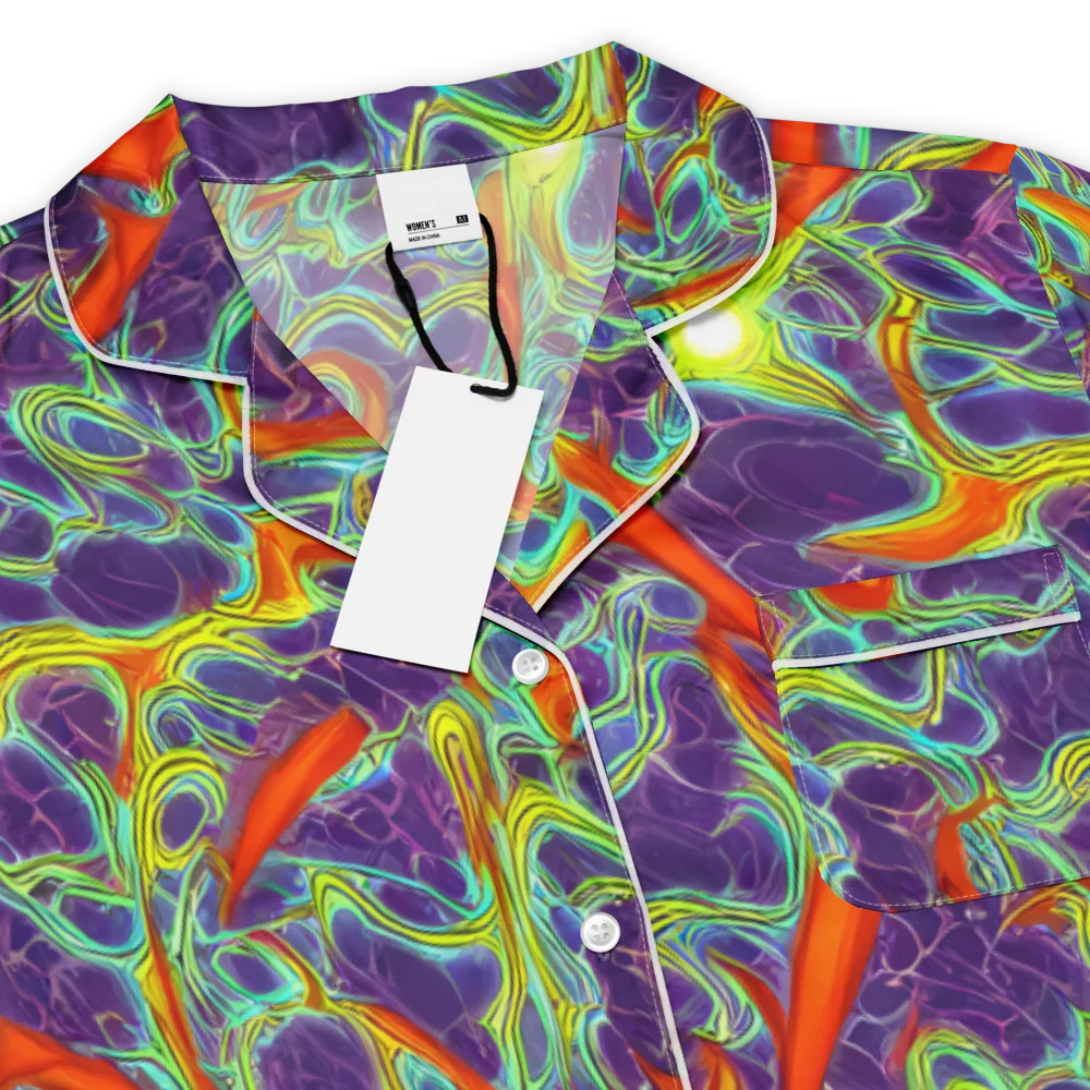 Plasma Maze on Women's Short Sleeve Pajama Top — Product details