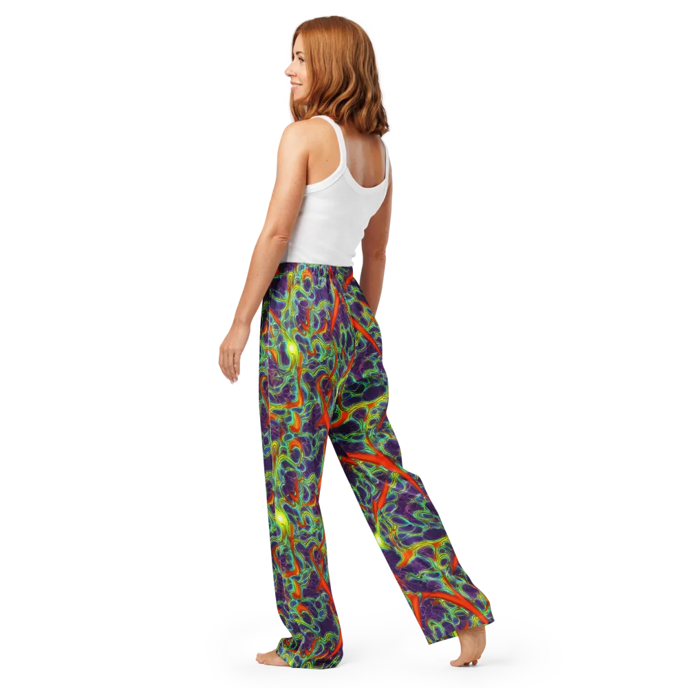 Plasma Maze on Women's Pajama Pants — Back