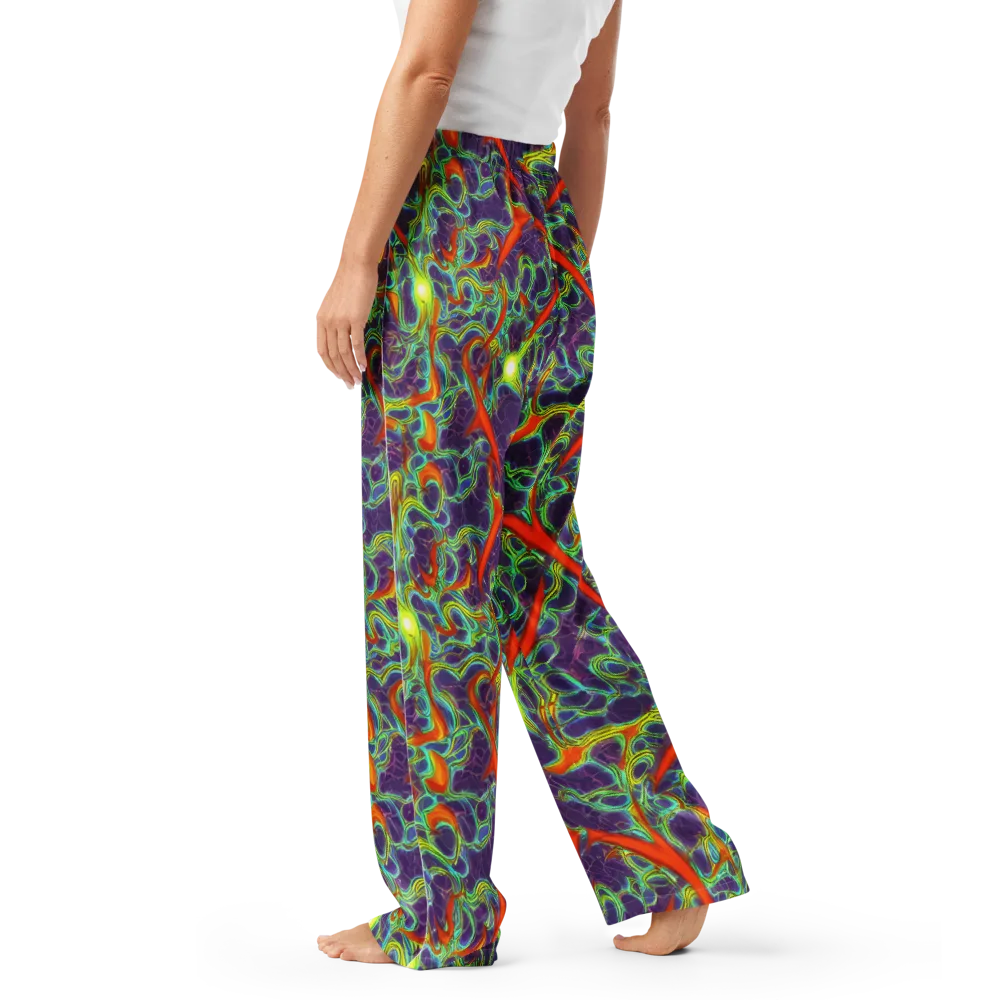 Plasma Maze on Women's Pajama Pants — Left