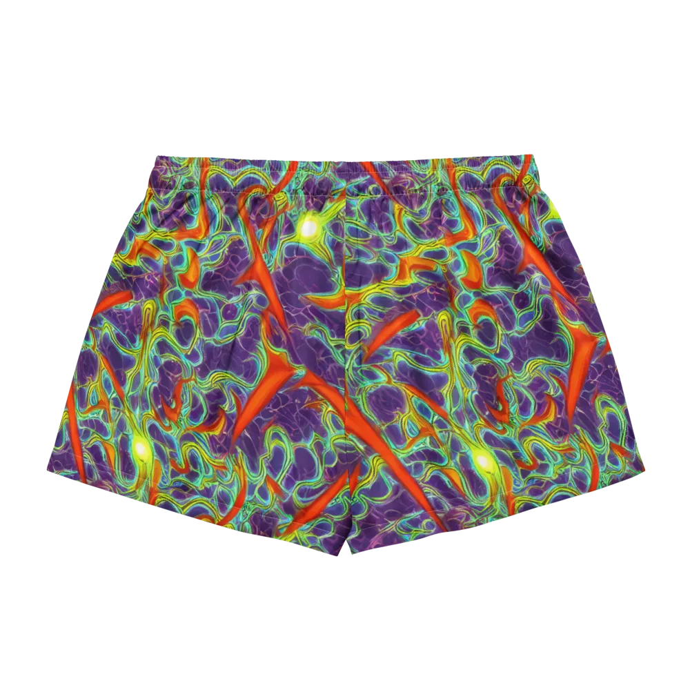 Plasma Maze on Women's Pajama Shorts — Back