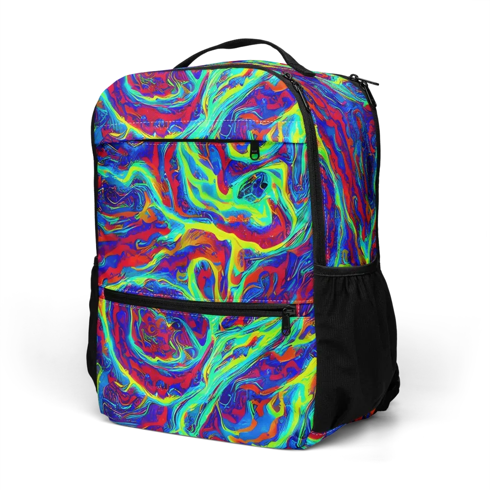 Voltage Marbling on Utility Backpack — Left Front