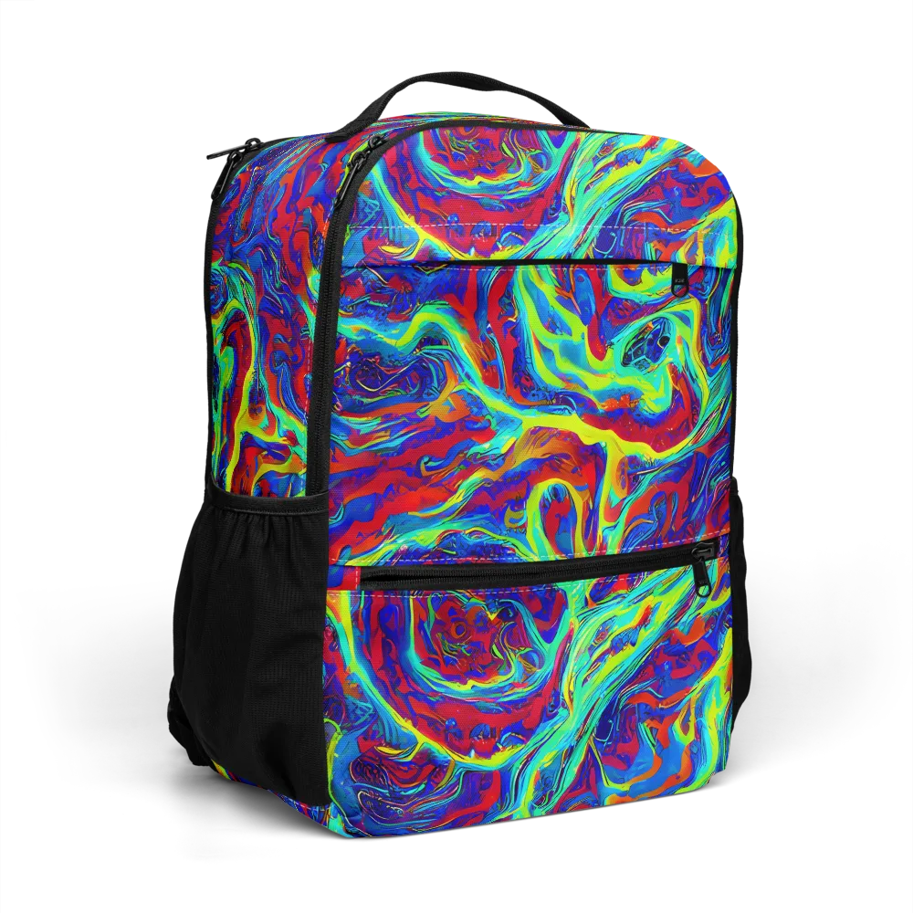 Voltage Marbling on Utility Backpack — Right Front