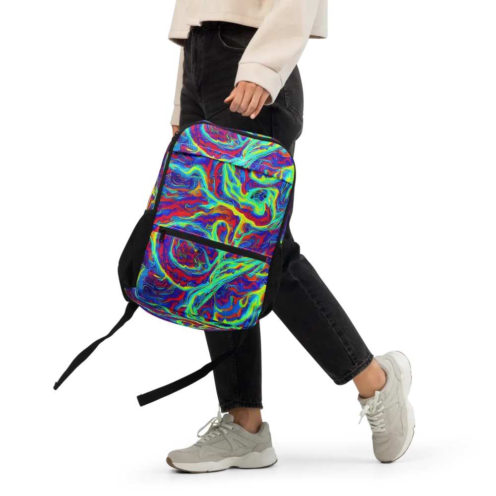 Voltage Marbling on Utility Backpack — Front