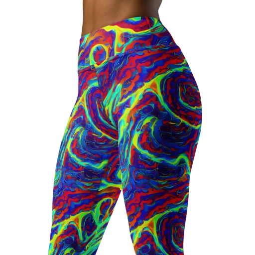 Voltage Marbling on a Yoga Leggings