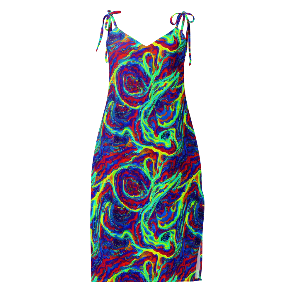 Voltage Marbling on Slip Dress — Front
