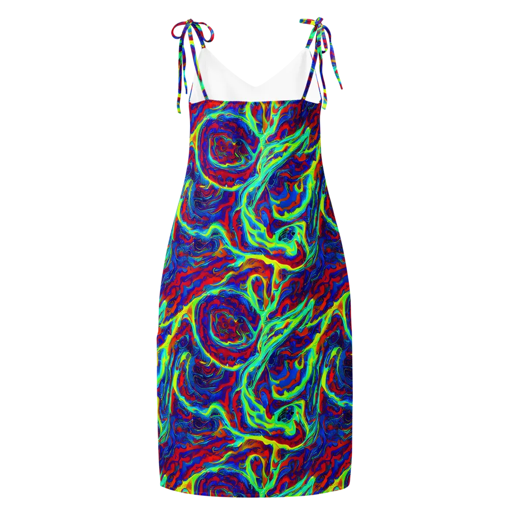 Voltage Marbling on Slip Dress — Back