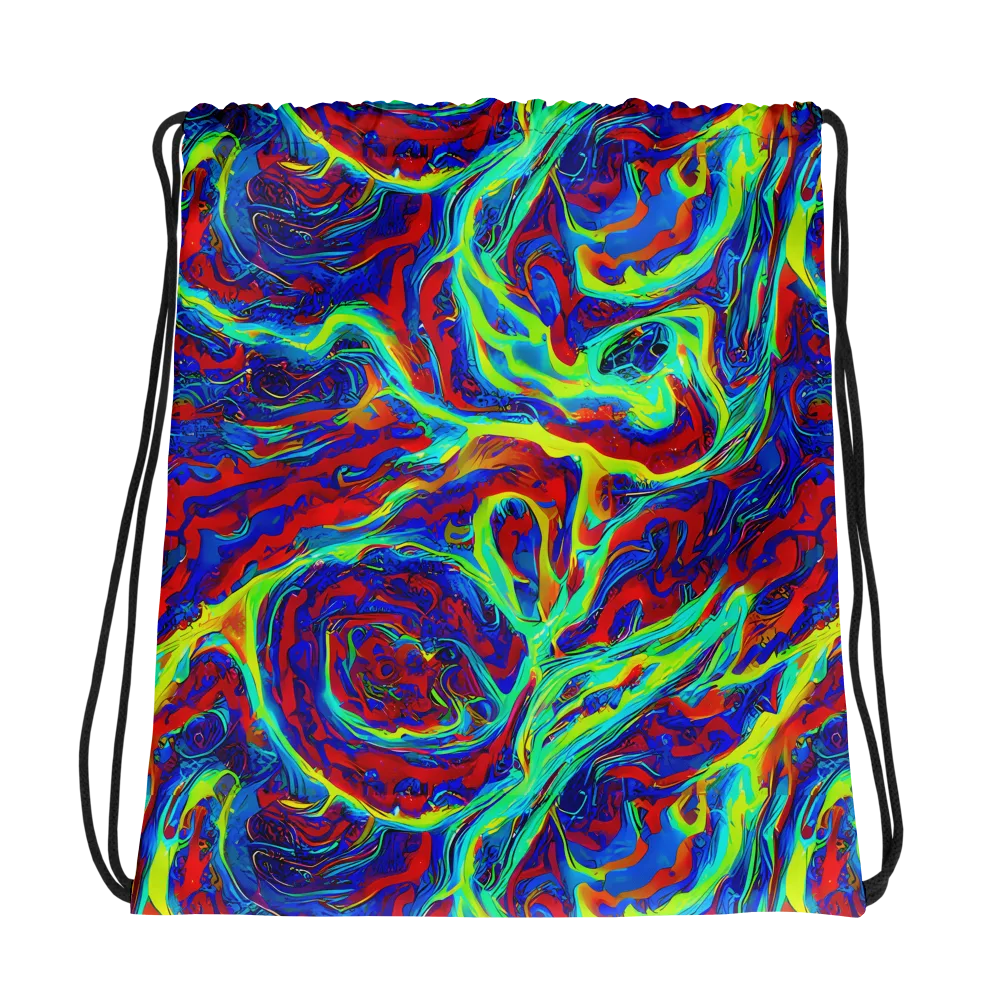 Voltage Marbling on Drawstring Bag — Photo