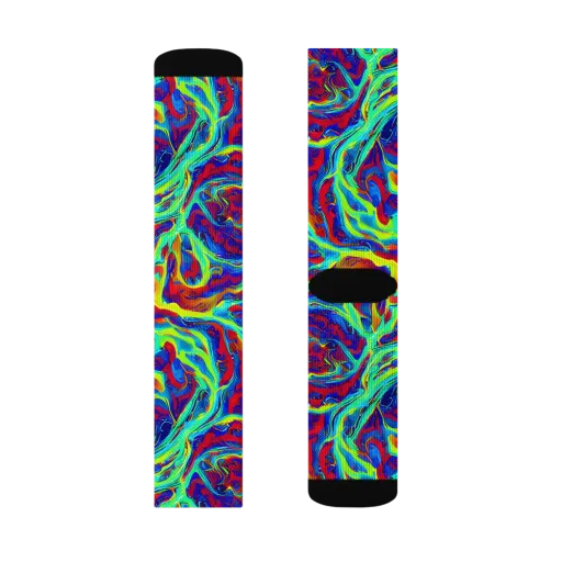 Voltage Marbling on a Socks