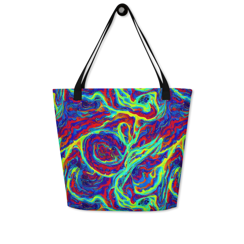 Voltage Marbling on Large Tote Bag W/ Pocket — Front