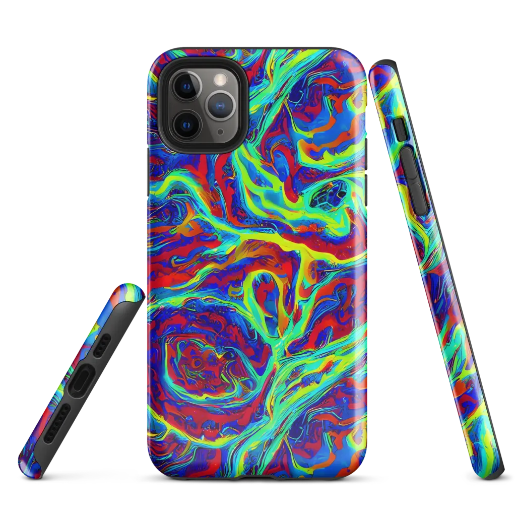 Voltage Marbling on Tough Case for iPhone® — Front