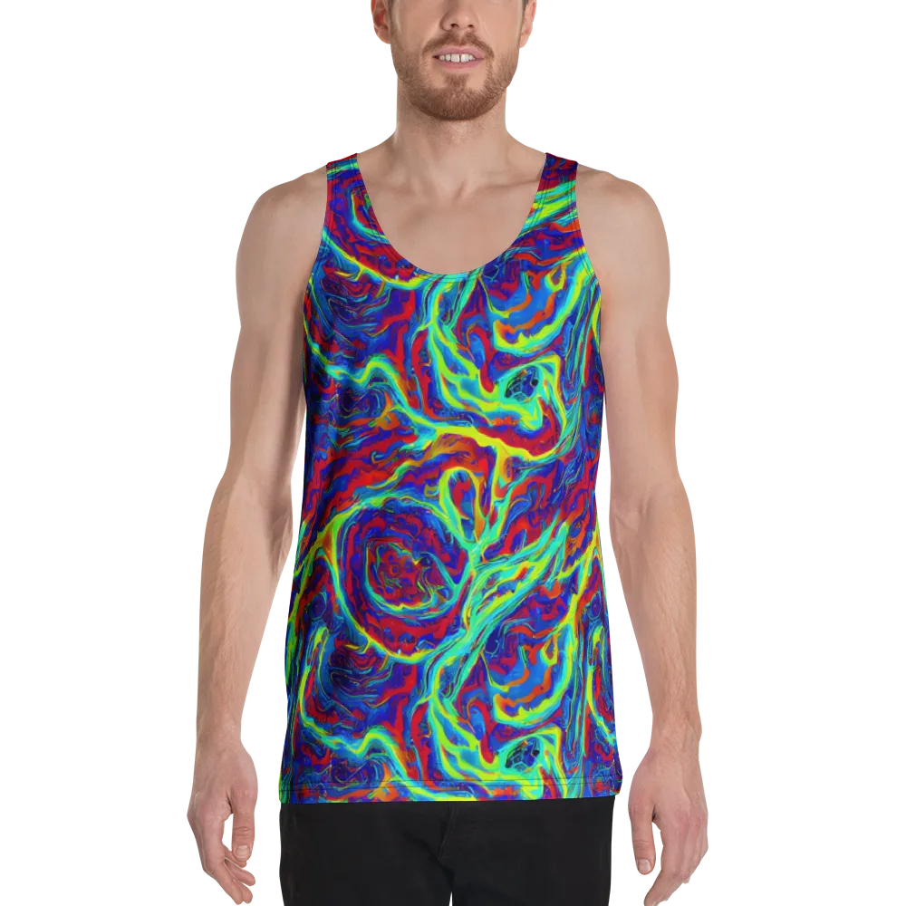 Voltage Marbling on Men's Tank Top — Front