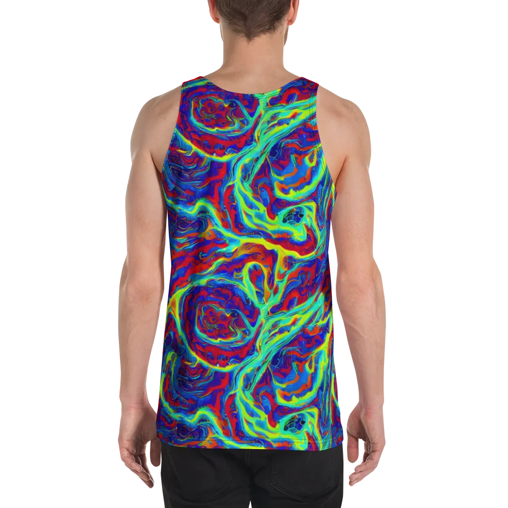 Voltage Marbling on Men's Tank Top — Back