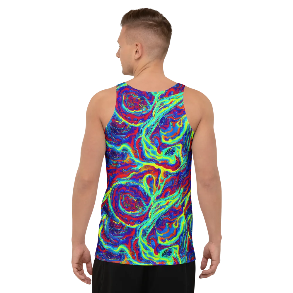 Voltage Marbling on Men's Tank Top — Back