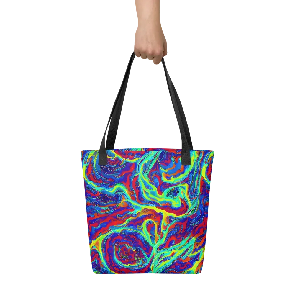 Voltage Marbling on Tote Bag — Front