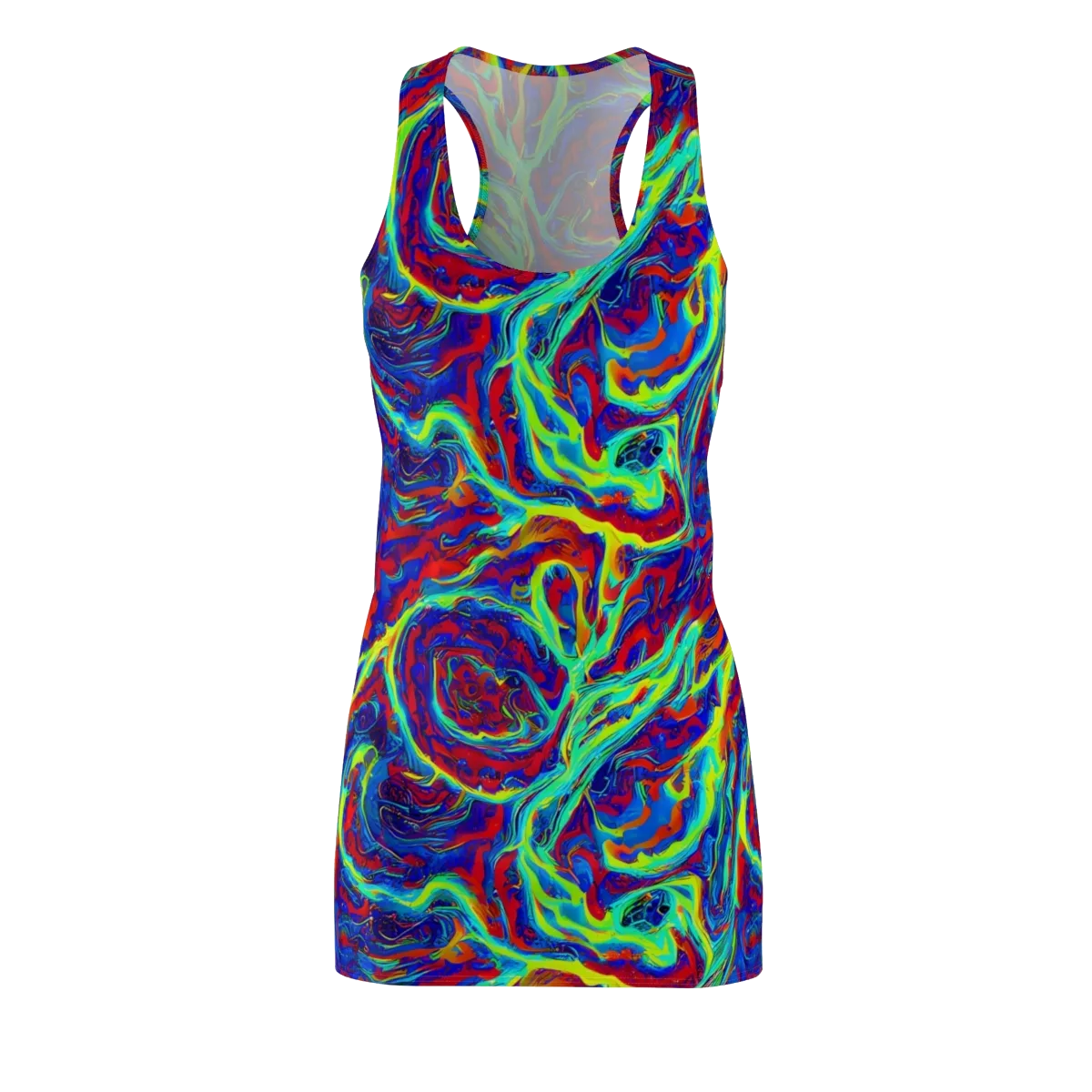 Voltage Marbling on Racerback Dress — Front