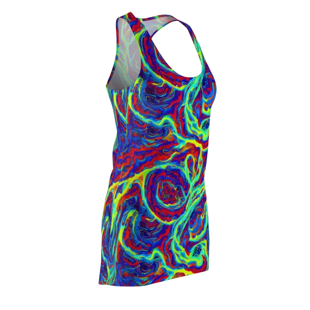 Voltage Marbling on Racerback Dress — Front Side