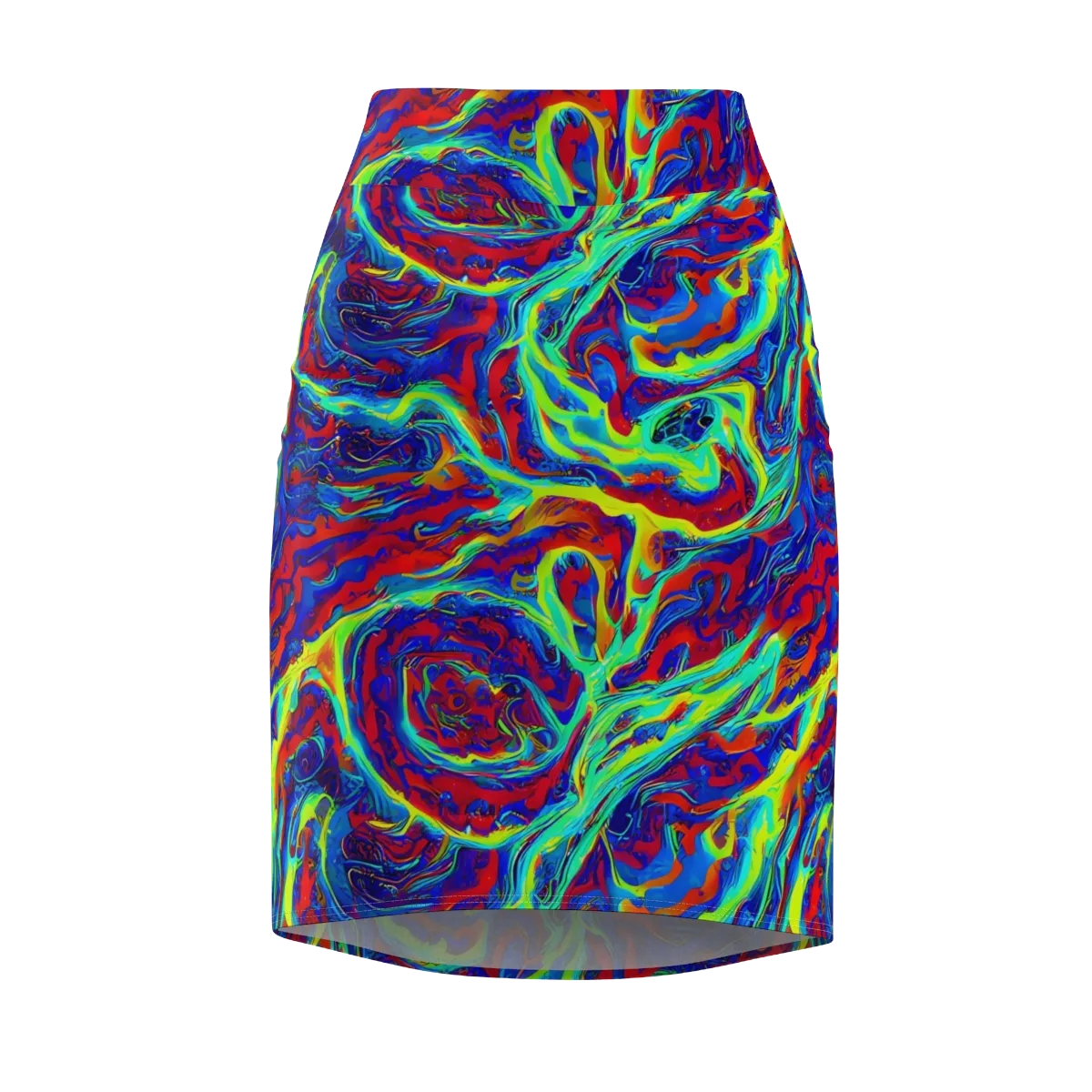Voltage Marbling on Pencil Skirt — Front
