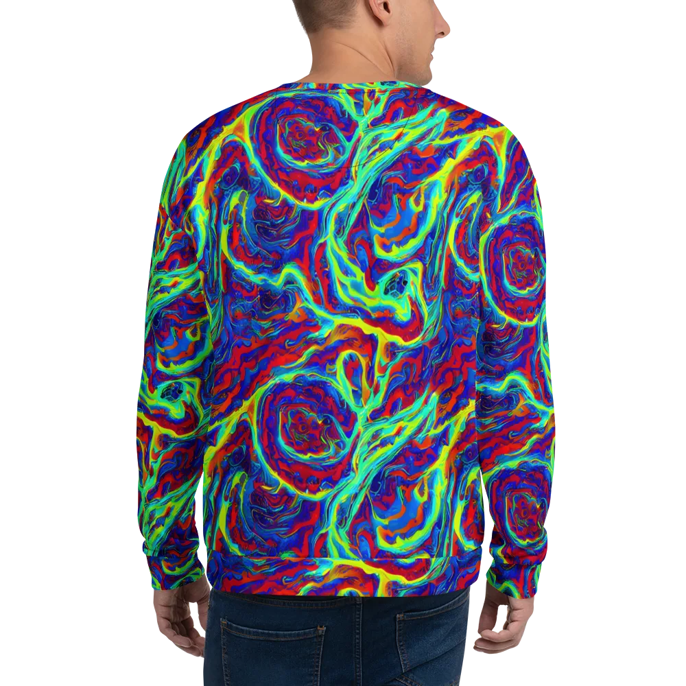 Voltage Marbling on Sweatshirt — Back