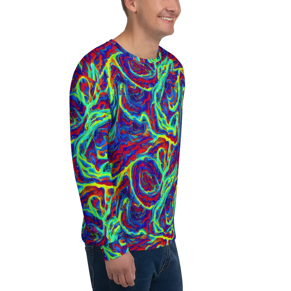 Voltage Marbling on Sweatshirt — Right Front