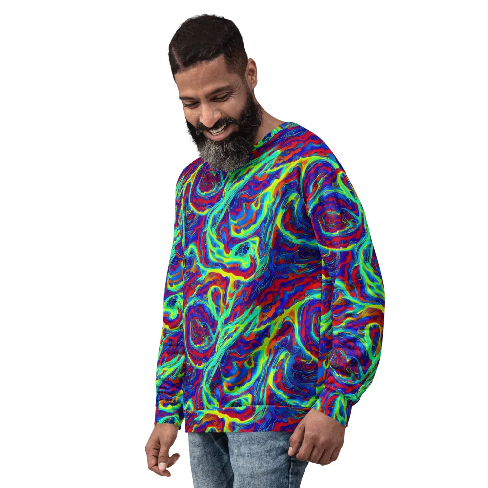 Voltage Marbling on Sweatshirt — Left Front
